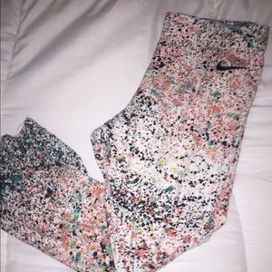 Nike splattered yoga pants